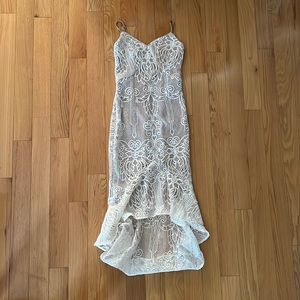 Windsor White Lace Trumpet Dress